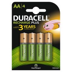 D039247 Batterie ricaricabili Plus AA 4 pz.