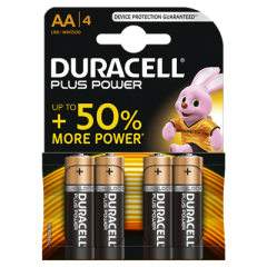 D140851 Batterie alcaline Plus Power AA 4 pz.