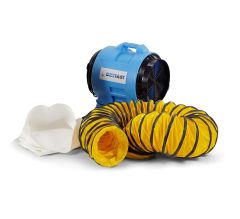 Dryfast DAF3000LSAU/5 Ventilatore assiale + 1 sacchetto per la polvere + 1 tubo per il trasporto dell'aria da 5 m