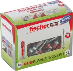 Fischer 535462 DUOPOWER 5x25 PH LD con testata