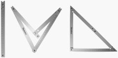 Toolnation MVH1200 Memo  gancio da costruzione pieghevole in alluminio, 122x122x172cm, 45° e 90°, con custodia in nylon