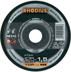 Rhodius 205910 XT24 disco da taglio sottile in alluminio 115 x 1,5 x 22,23 mm