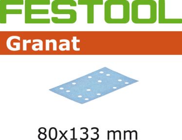 Festool Accessori 497127 Fogli abrasivi Granat STF 80x133 P40 GR/10
