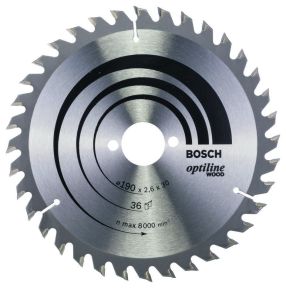 Bosch Professional Accessori 2608640616 Lama circolare 190 x 30 x 36T Optiline Wood