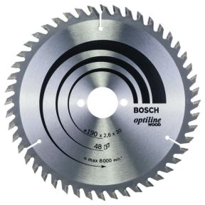 Bosch Professional Accessori 2608640617 Lama circolare 190 x 30 x 48T Optiline Wood