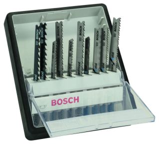 Bosch Professional Accessori 2607010542 Set di 10 lame per seghetto alternativo Robust Line Legno e metallo