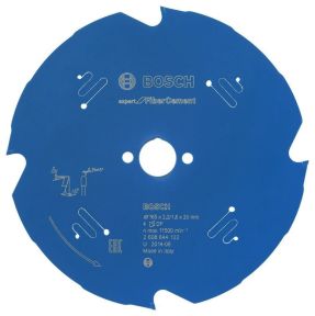 Bosch Professional Accessori 2608644122 Lama circolare in metallo duro Fibre Cement Expert 165 x 20 x 4T