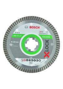 Bosch Professional Accessori 2608615132 X-LOCK Disco da taglio diamantato Best for Ceramic Clean Turbo 125 x 22,23 x 1,4 x 7 mm