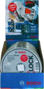 Bosch Professional Accessori 2608619267 X-LOCK Dischi abrasivi standard per Inox 125x1x22,23 10 pezzi in scatola