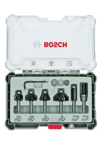 Bosch Professional Accessori 2607017469 Set di frese per bordi da 6 pezzi con gambo da 8 mm