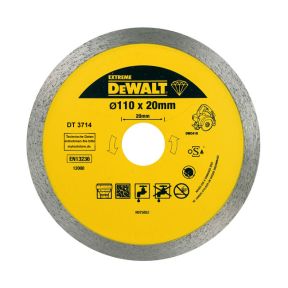 DeWalt Accessori DT3714-QZ DT3714 Disco diamantato 110x20 Professional Economy 1.