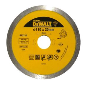 DeWalt Accessori DT3715-QZ DT3715 Disco diamantato 110 x 20 Professional Economy 4.