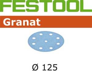 Festool Accessori 497177 Dischi abrasivi Granat STF D125/90 P400 GR/100