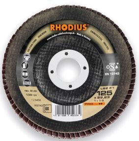 Rhodius 202726 LSZ F1 Disco lamellare Acciaio/Inox 125 x 22,23 mm K24
