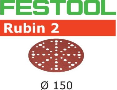 Festool Accessori 575178 Dischi abrasivi Rubin 2 STF D150/48 P40 RU2/10