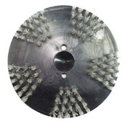 Rokamat 69107 Spazzola metallica in acciaio inox media 200 mm