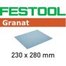 Festool Accessori 201089 Carta abrasiva GRANAT 230x280 P100 GR/50 - 1