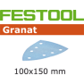Festool Accessori 497142 Fogli abrasivi Granat STF DELTA/7 P240 GR/100 - 1