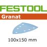 Festool Accessori 497138 Fogli abrasivi Granat STF DELTA/7 P120 GR/100 - 1