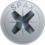 SPAX 1081010400253 Vite universale 4 x 25 mm, filettatura intera, testa svasata, Phillips Z2 - 200 pezzi - 5