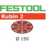 Festool Accessori 575185 Dischi abrasivi Rubin 2 STF D150/48 P220 RU2/10 - 1