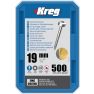 Kreg SPS-F075-500-INT Viti per fori tascabili da 19 mm zincate con testa a croce e filettatura fine 500 pezzi - 1