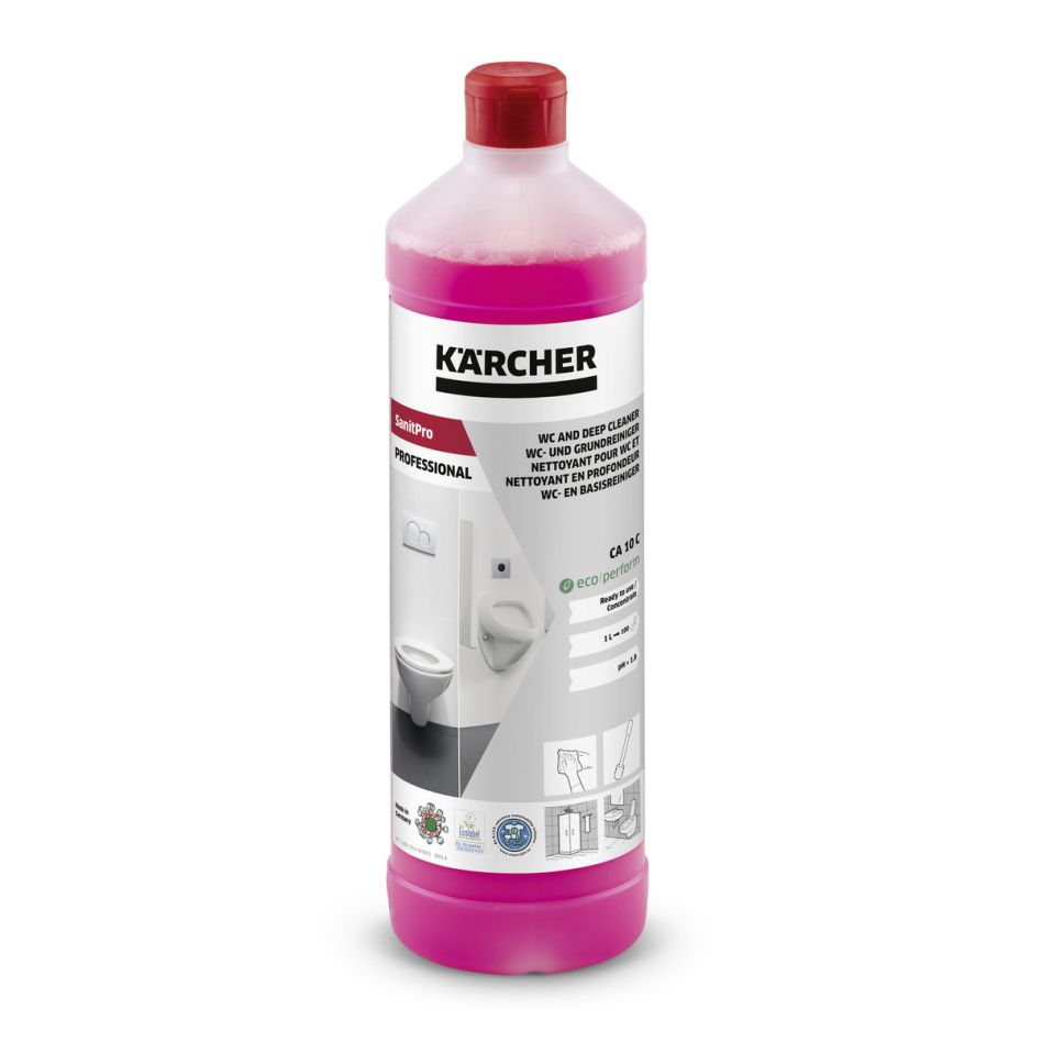 Kärcher Professional 6.295-677.0 SanitPro detergente di base e per WC CA 10 C eco! Perform, 1l