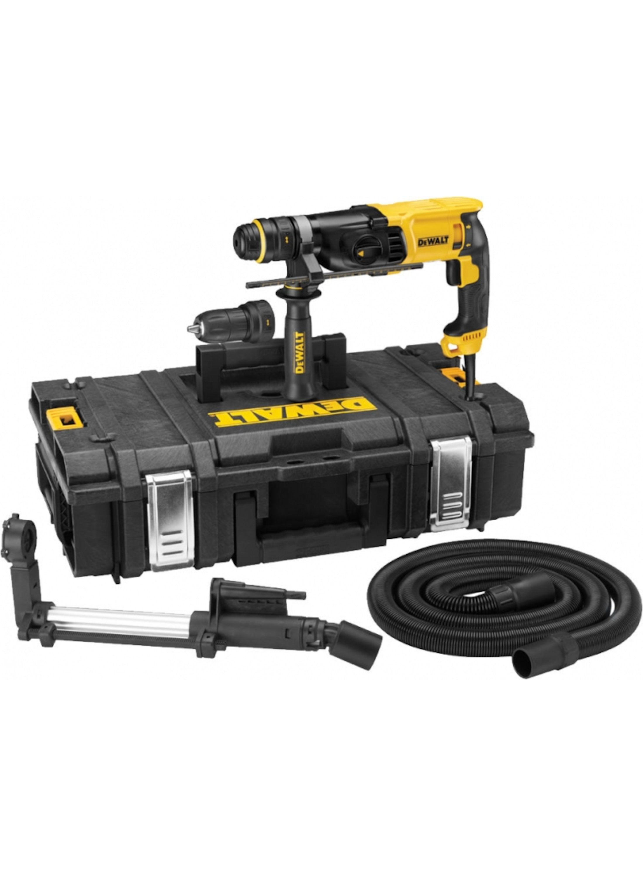 DeWalt D25135K-QS - D25134K-QS Martello combinato SDS-Plus 800W + kit di aspirazione D25301D-XJ