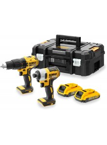 DeWalt DCK2060D2T-QW Comboset 18V 2.0Ah Li-Ion - Trapano a percussione a batteria DCD778 + Avvitatore a percussione DCF787