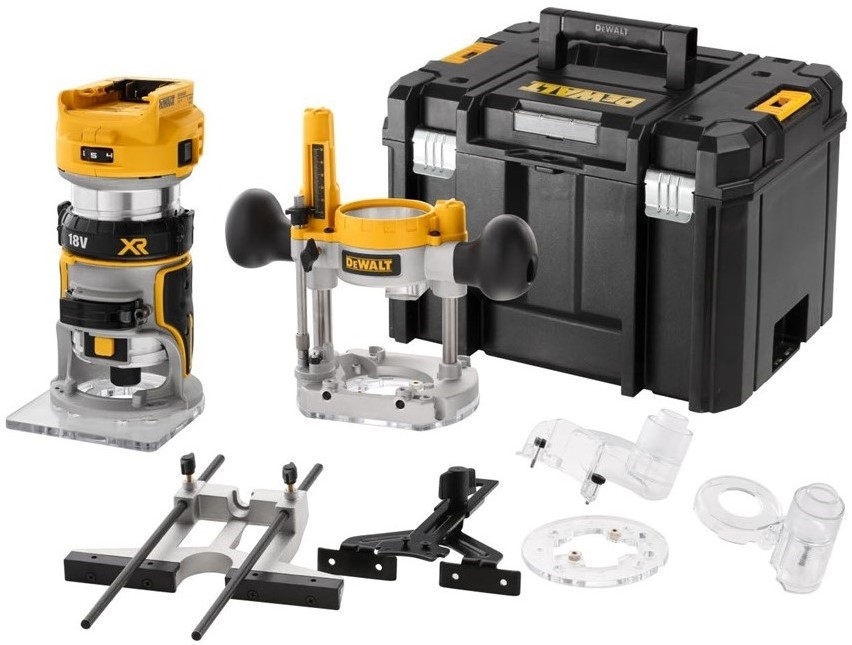 DeWalt DCW604NT-XJ Fresatrice per bordi 18V senza batterie e caricabatterie