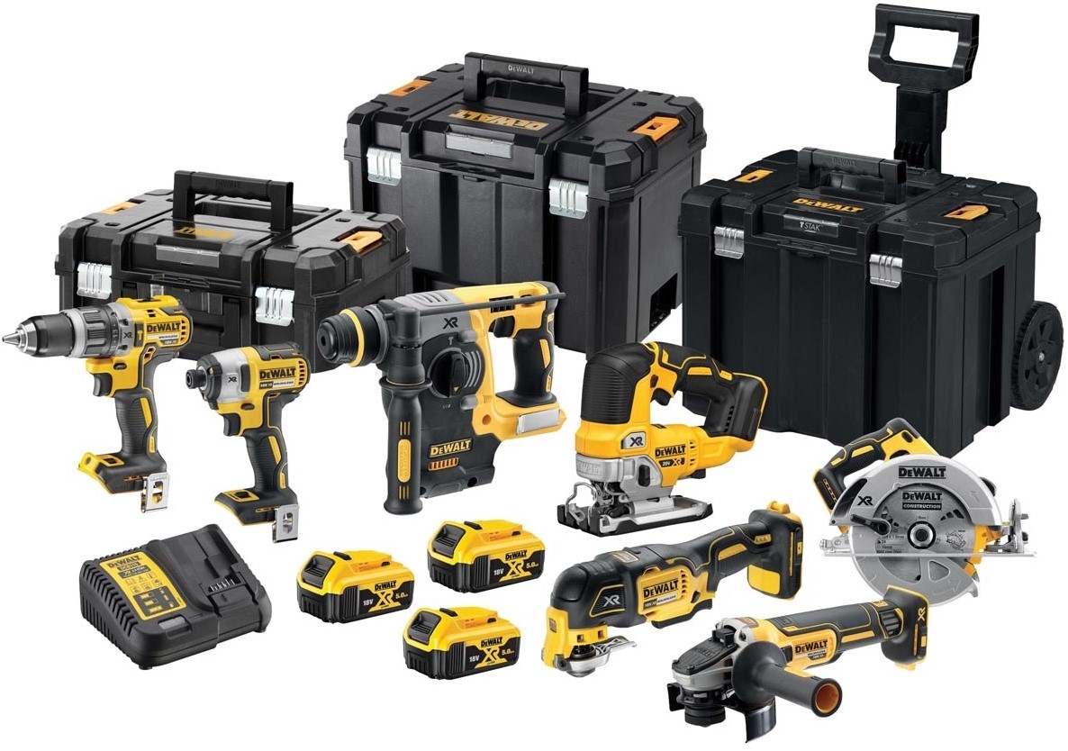 DeWalt DCK755P3T-QW 7 pezzi Combopack XR 18 Volt 5,0 Ah Li-Ion incl. 3 batterie