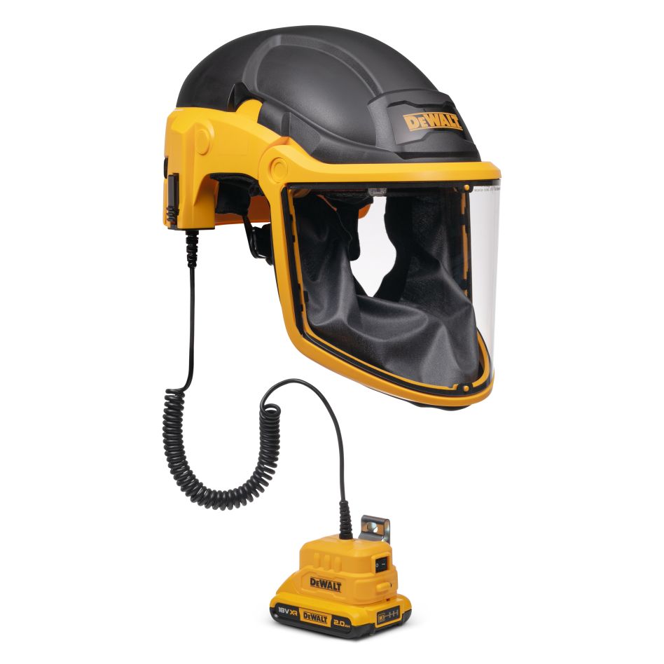 DeWALT DXPGH2SB21 Respiratore a purificazione d'aria con visiera P3 18 V 2,0 Ah