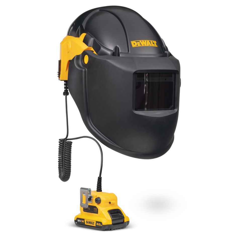 DeWALT DXPGB2WD21 Respiratore a purificazione d'aria con casco da saldatura P3 18 V 2,0 Ah