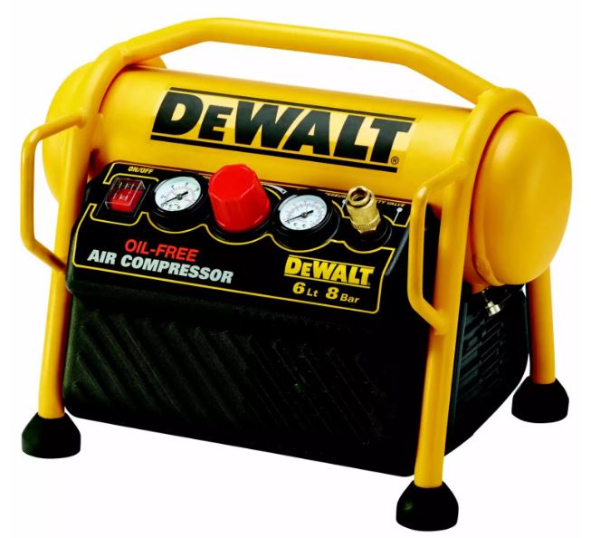 DeWalt DPC6MRC-QS Compressore 6 litri + tubo flessibile da 5 m