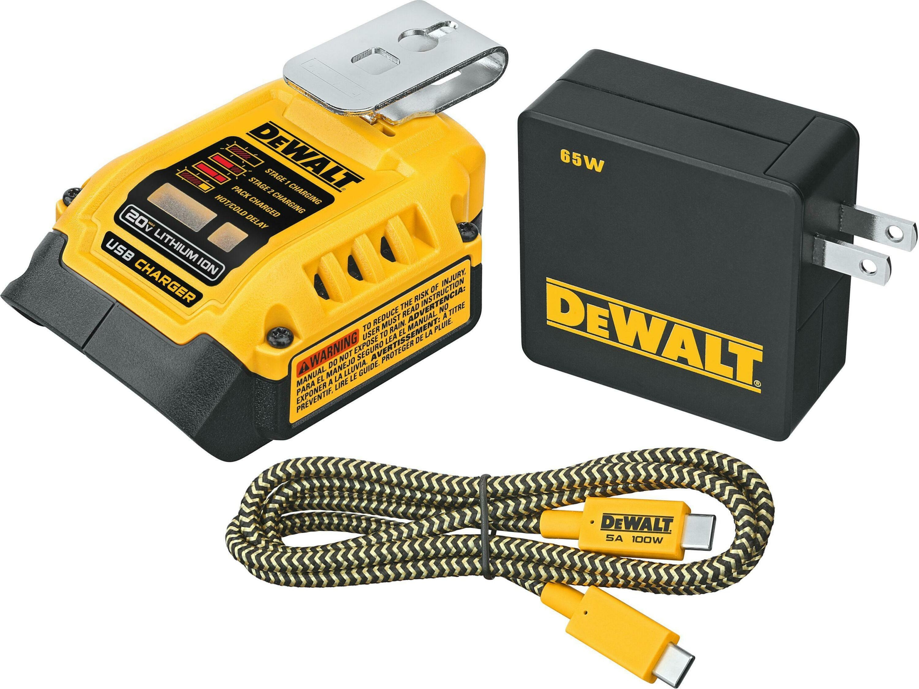 DeWalt Accessori DCB094K-QW Adattatore di ricarica USB XR da 18 volt