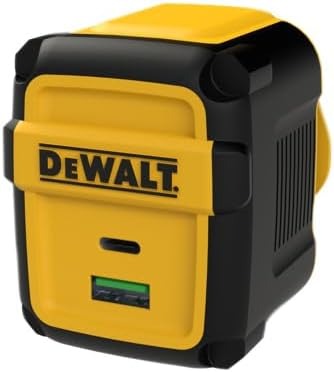 DeWalt Accessori 131 0873 DWG Caricabatterie USB da cantiere 49,5W a 2 porte modello UE