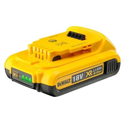 DeWalt Accessori DCB183-XJ Batteria agli ioni di litio DCB 183-XJ da 18 volt e 2,0 Ah
