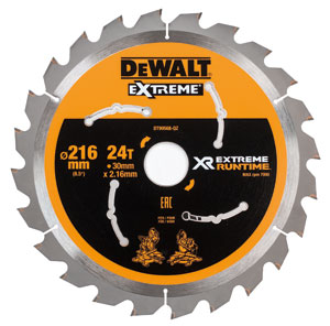 DeWalt Accessori DT99568-QZ XR Lama circolare 216 mm x 30 mm 24T CSB