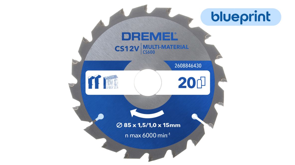 Dremel 2608846430 BluePrint 6430 Lama circolare multiuso 85 mm