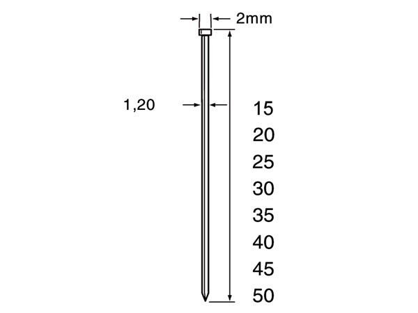 Dutack 5134040 SKN12 Minibrad acciaio inox 40mm 5000 pezzi