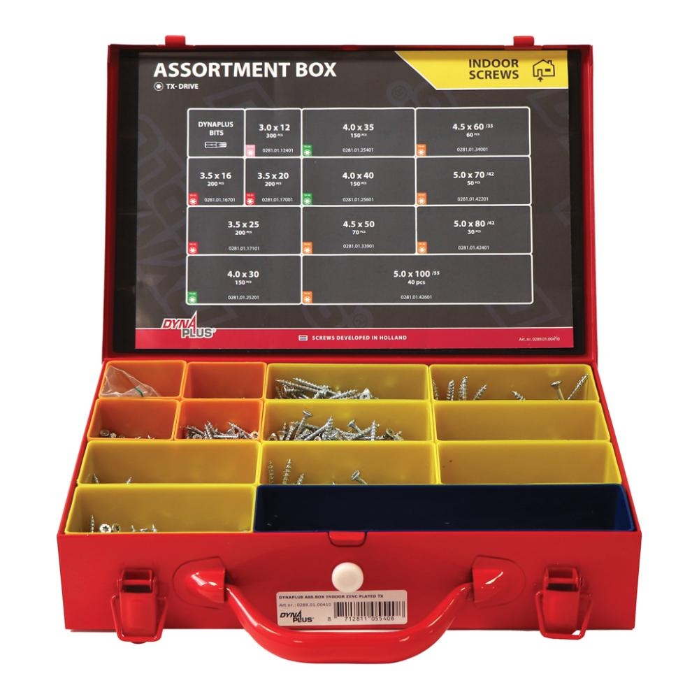 Dynaplus 0289.01.00410 Valigetta di assortimento per interni zincata TX