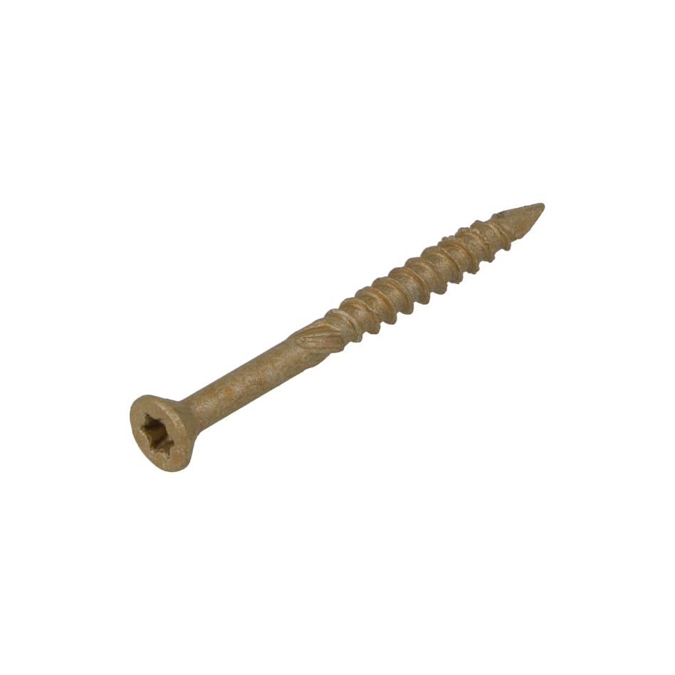 Dynaplus 0287.08.17201 Vite per listelli di vetro AR-Bronzo PK-75° TX-15 3,5 x 30/18 mm - 200 pezzi