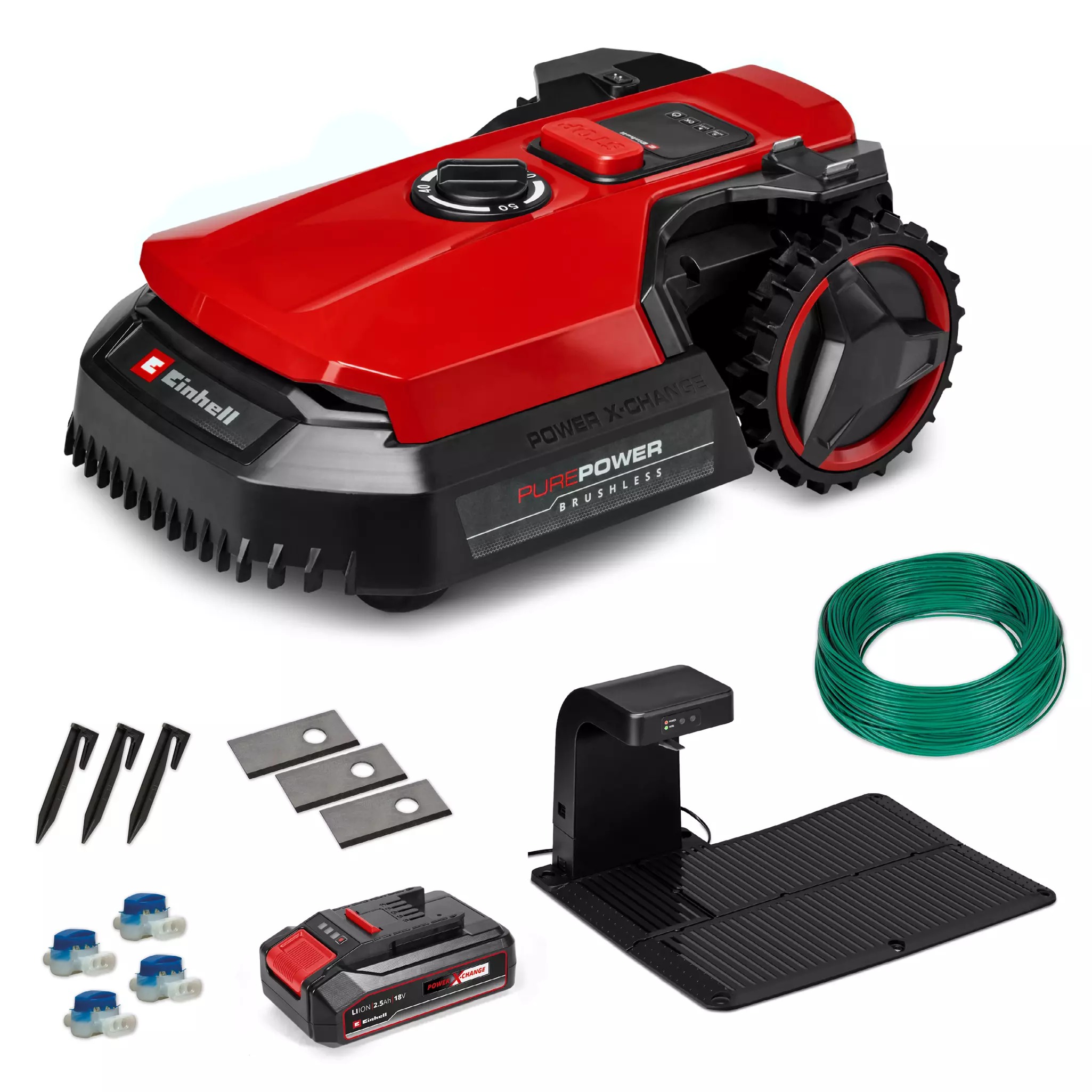 Einhell 3413935 FREELEXO 500 Li Kit Tosaerba robotico incl. 2,5 Ah nella confezione