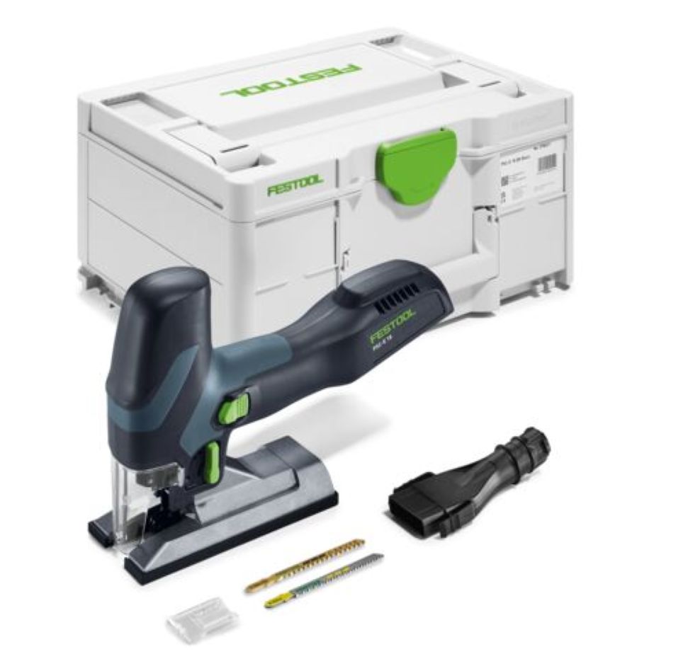 Festool 578521 Seghetto alternativo a batteria PSC-E 18 EB-Basic senza batteria e caricabatterie in valigetta