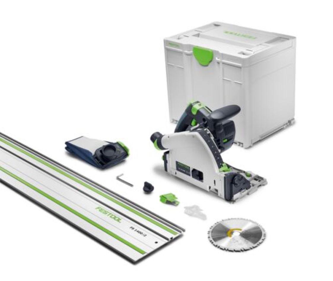 Festool 578826 Sega circolare a batteria TSC 55 KSEB-Basic-FS con guida, senza batteria e caricabatterie in Systainer