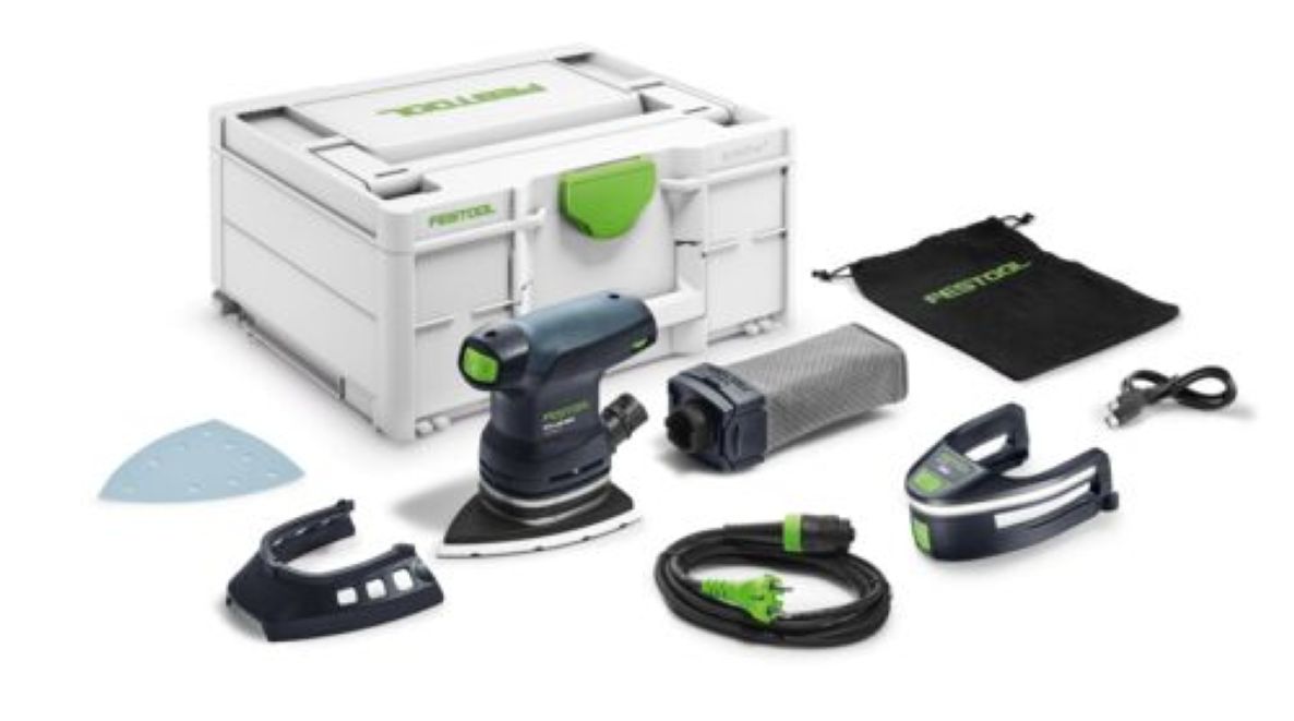 Festool 578838 Levigatrice DTS 400 REQ-Plus Delta senza batteria e caricabatteria in valigetta