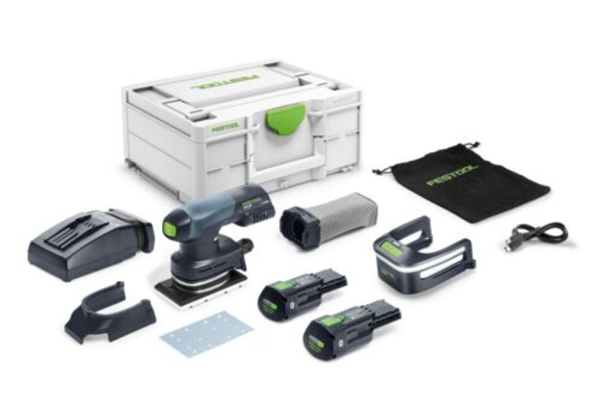 Festool 578931 Levigatrice orbitale a batteria RTSC 400 3.0 I-Plus 1x batteria 18V 3.0Ah e caricatore rapido in valigetta