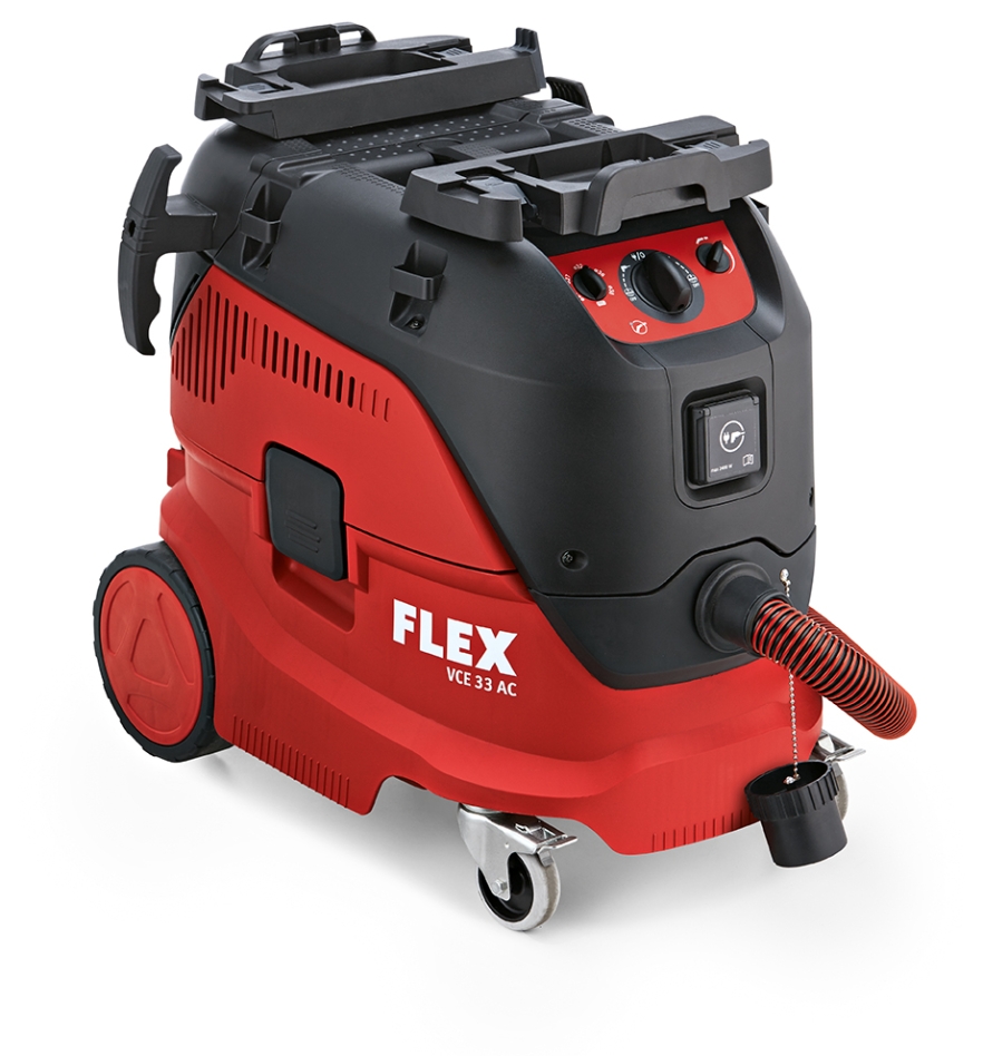 Flex-tools 444138 VCE33M AC Aspiratore di sicurezza con pulizia automatica del filtro, 30 L, classe M