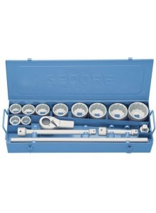 Gedore 6181870 D 21 EW Set di chiavi 1" 15 pz UD Profilo 7/8-2W