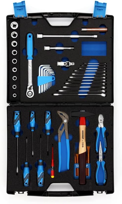 Gedore 6600780 1000 Valigetta portautensili TOURING 49 pezzi